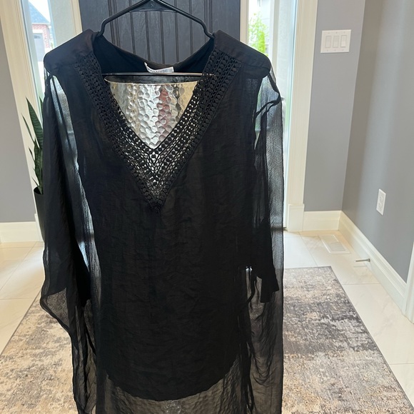 PARADISE SWIM best black pool dress classy sexy size small dressing rich - Picture 6 of 17